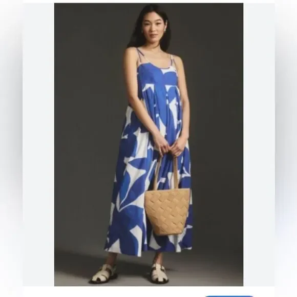 Sleeveless Babydoll Midi DressAnthropologie 1X